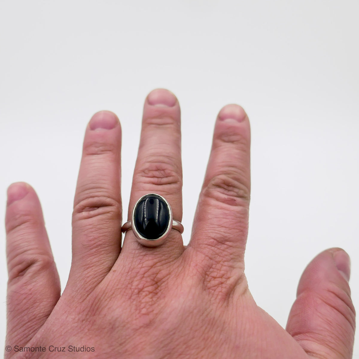 Simply Moody: Sterling Silver & Black Onyx Ring (Oval)