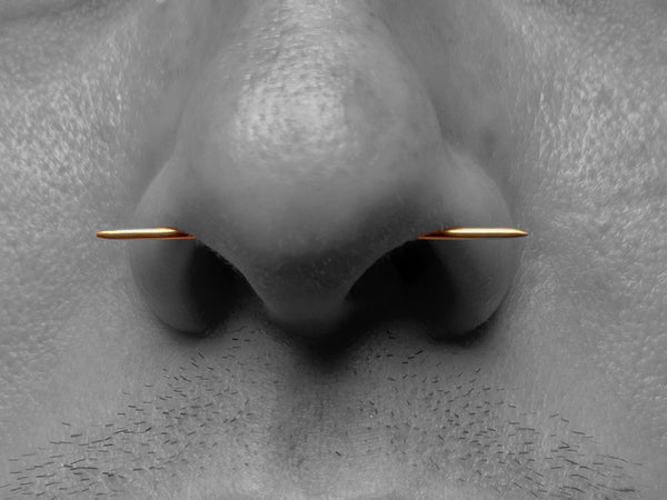 Solid Gold Minimalist Septum Spike  | Made-to-Order