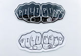 PILIPINX Knuckle Tattoo Sticker