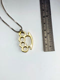 Brass Knuckles Pendant: Made-to-Order