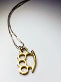 Brass Knuckles Pendant: Made-to-Order