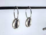 Finery Sea Shell Earrings, Sterling Silver Hoops | Made-to-Order