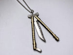 Balisong "Butterfly Knife" Pendant